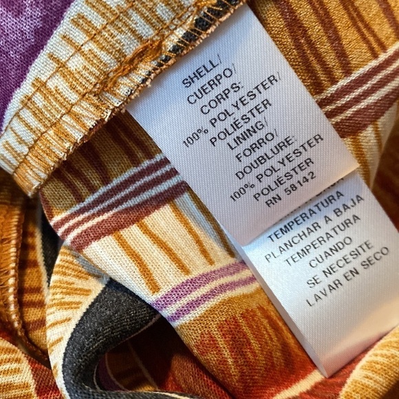 London times dress faux wrap striped NWT lined - Picture 4 of 4